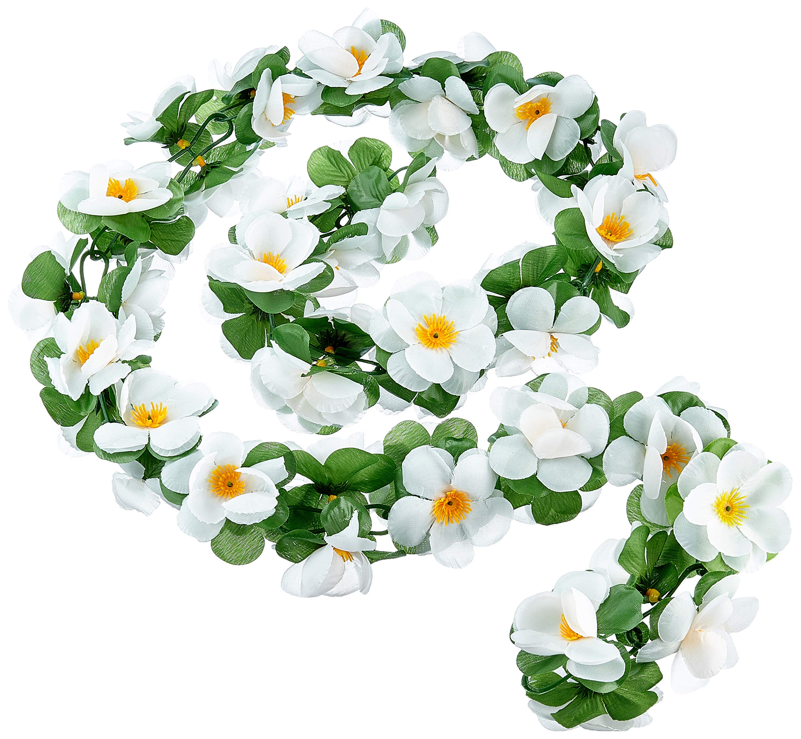 Basil Bicycle Flower Garland - 179 cm, White