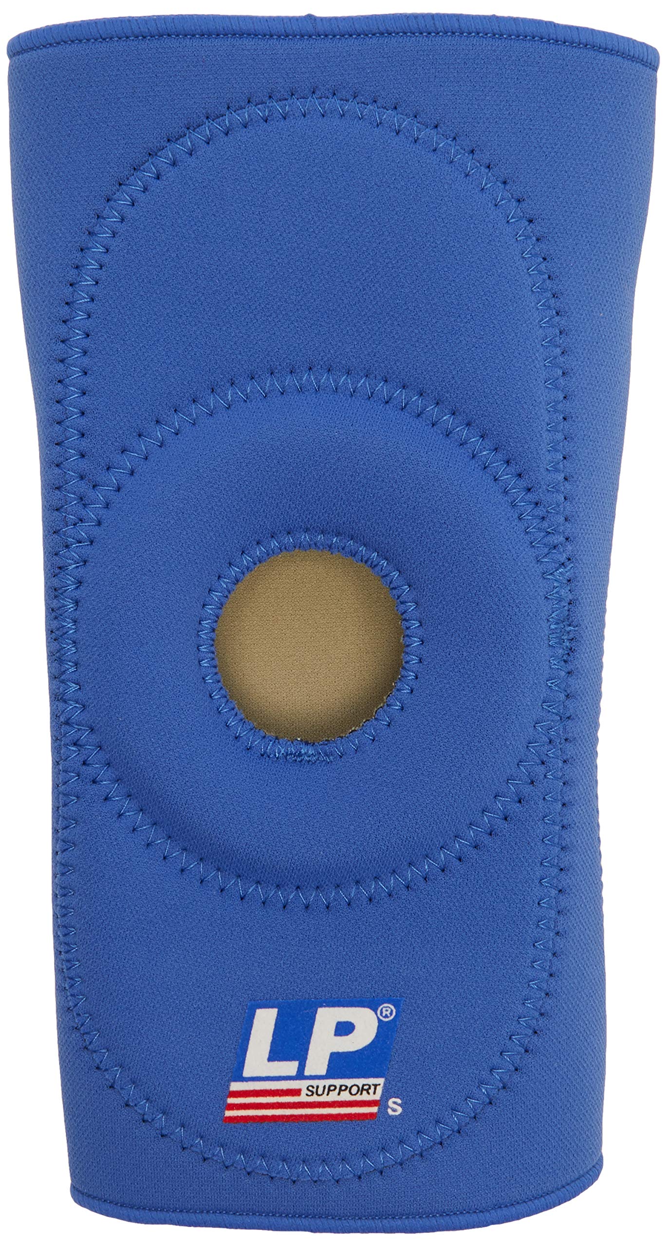 LP Open Patella Knee Support, Neoprene Knee Support - Arthritis Pain Relief, Knee Compression Support & Sports Injury Rehabilitation. Blue, Large