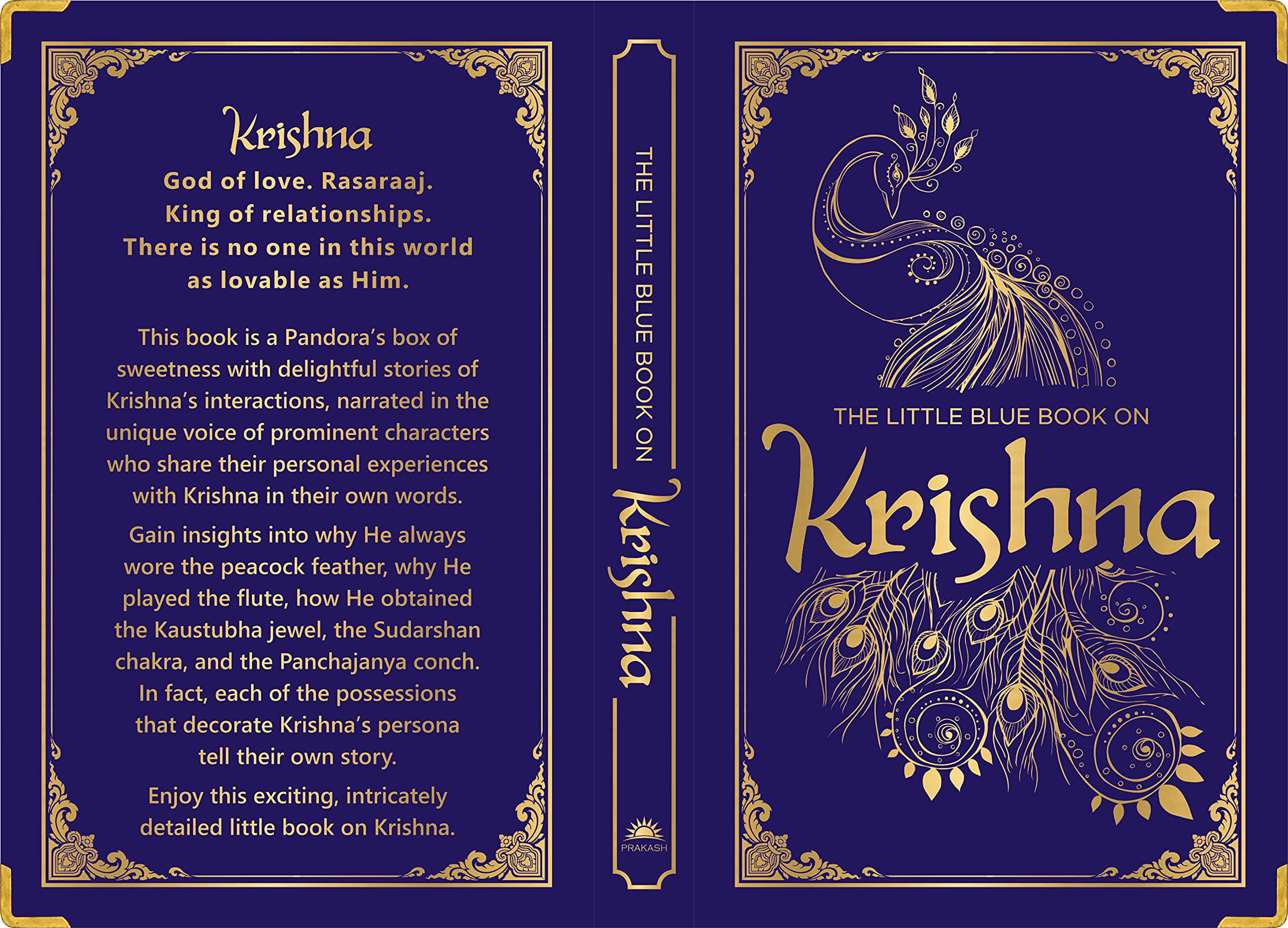 The Little Blue Book on Krishna: (Deluxe Silk Hardbound)