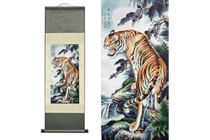 FOVNOT Asian Decoration Murale, Beautiful Landscape Paintings Chinese Wall Decore Aesthetic Décoration Murale Wall Decoration