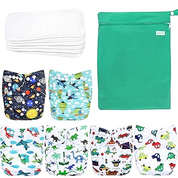 wegreeco washable reusable baby cloth pocket diapers