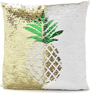 pineapple sequin pillow