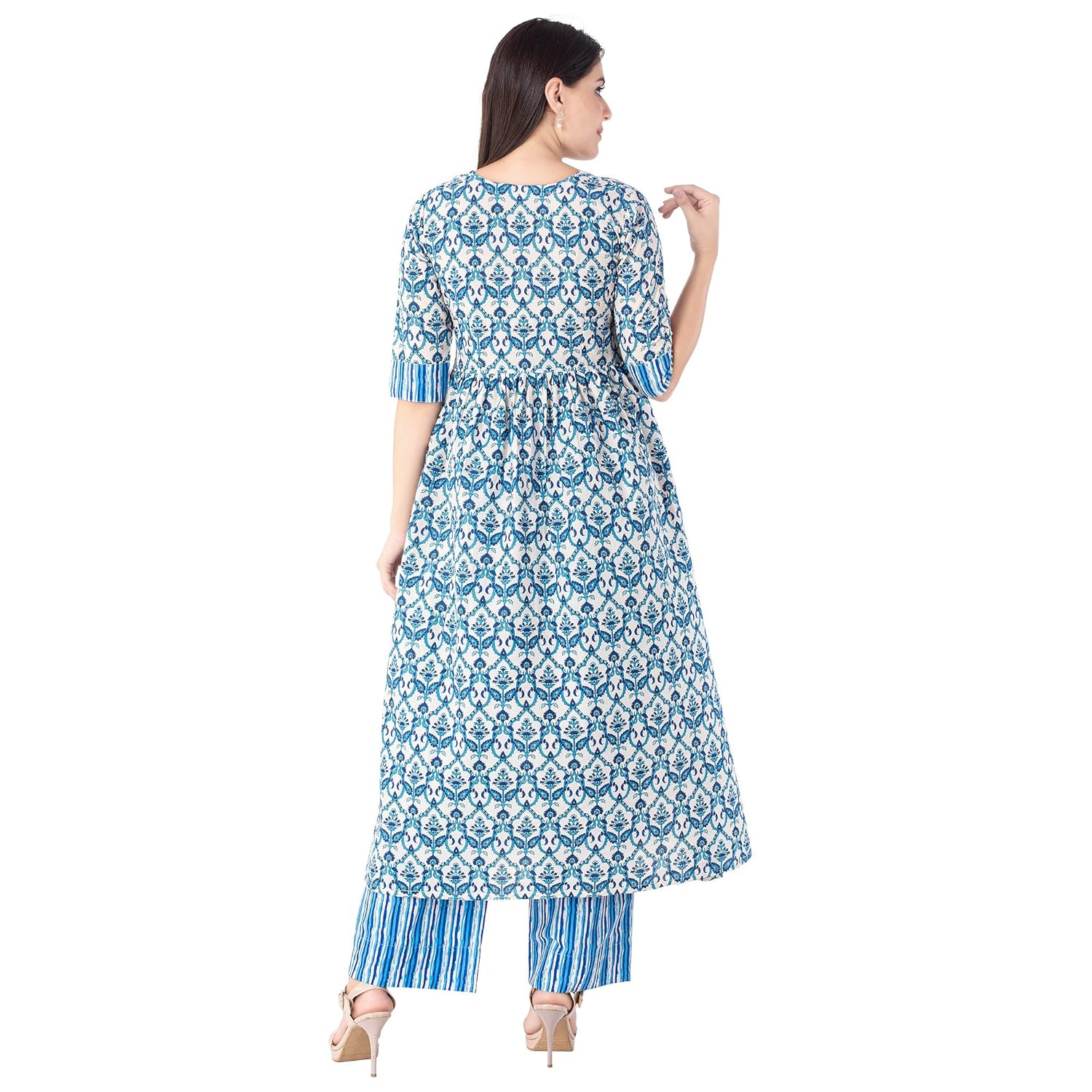 khushal women's cotton kurta with palazo
