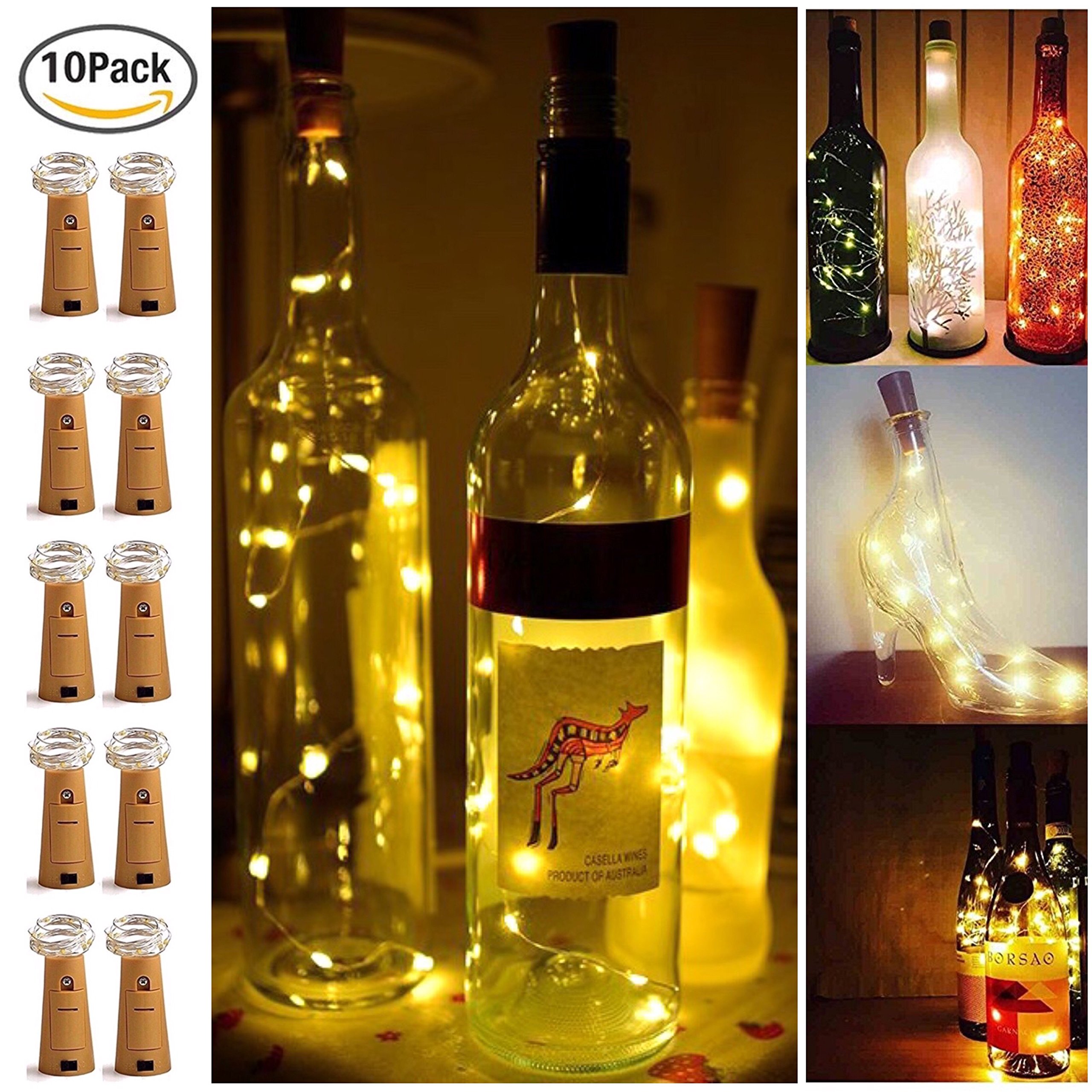 20 LED Bottle Cork String Lights Wine Bottle Fairy Mini String Lights