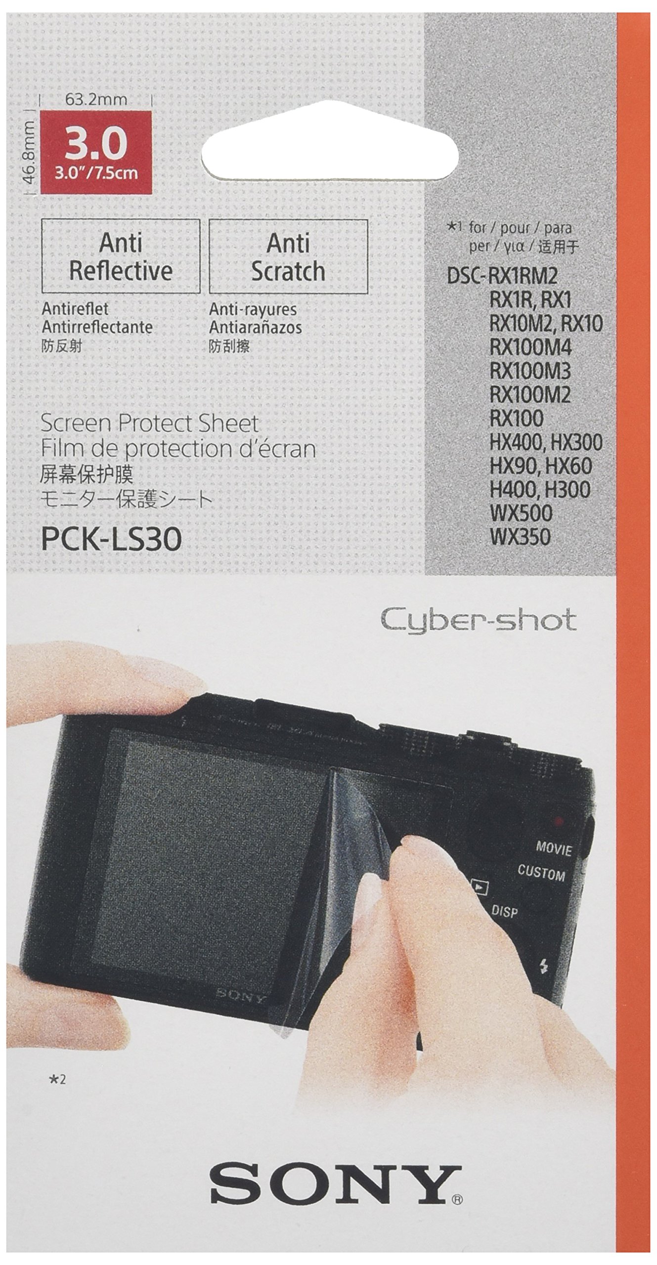 Sony PCK-LS30 3 inch Screen Protector Sheet for Cybershot