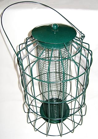 New Green Squirrel Proof Garden Bird Feeder Hanging Or Free