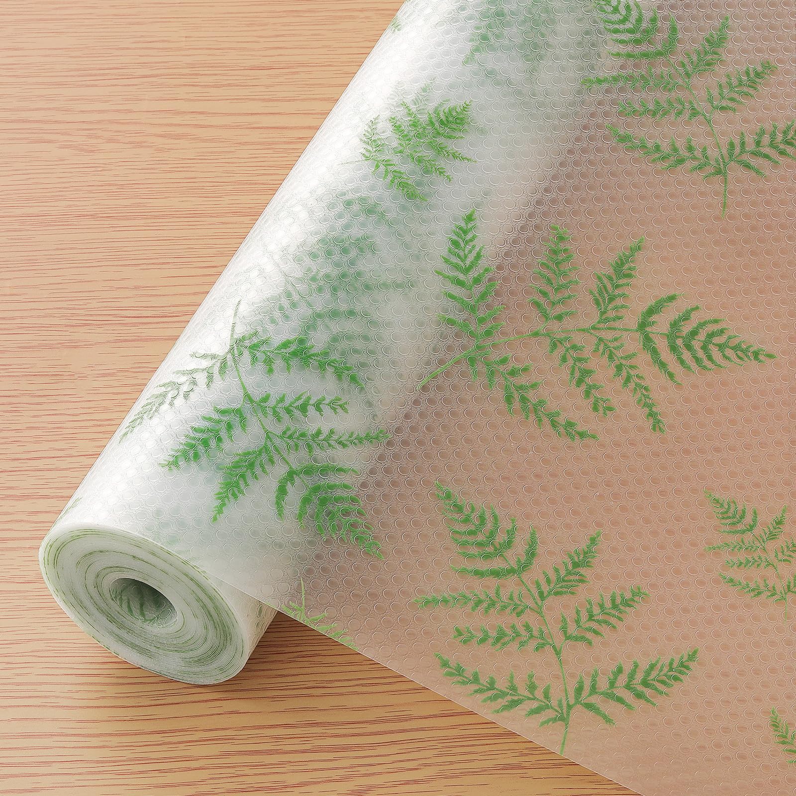 Cooyes Shelf Paper for Kitchen Cabinets Non Adhesive, Waterproof & Oil-Proof Kitchen Drawer Liner for Refrigerator Drawer Fridge Cupboard (23.6 Inch W x 354 Inch L) Image