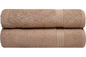 PH PLEASANT HOME Pleasant Home Bath Sheets Set - 2 Pack – 35” x 70” - 100% Cotton - 600 GSM – Soft & Absorbent – Durable (Mocha)