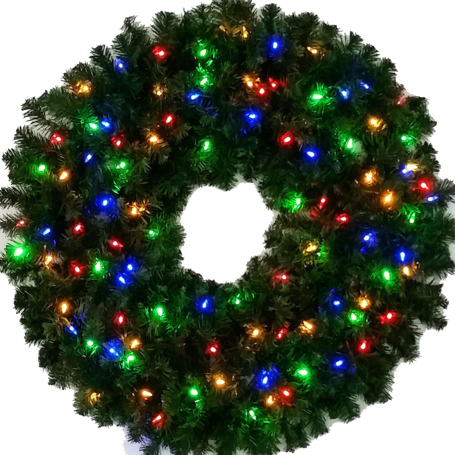 Big Wreath 3 Foot MultiColor L.E.D