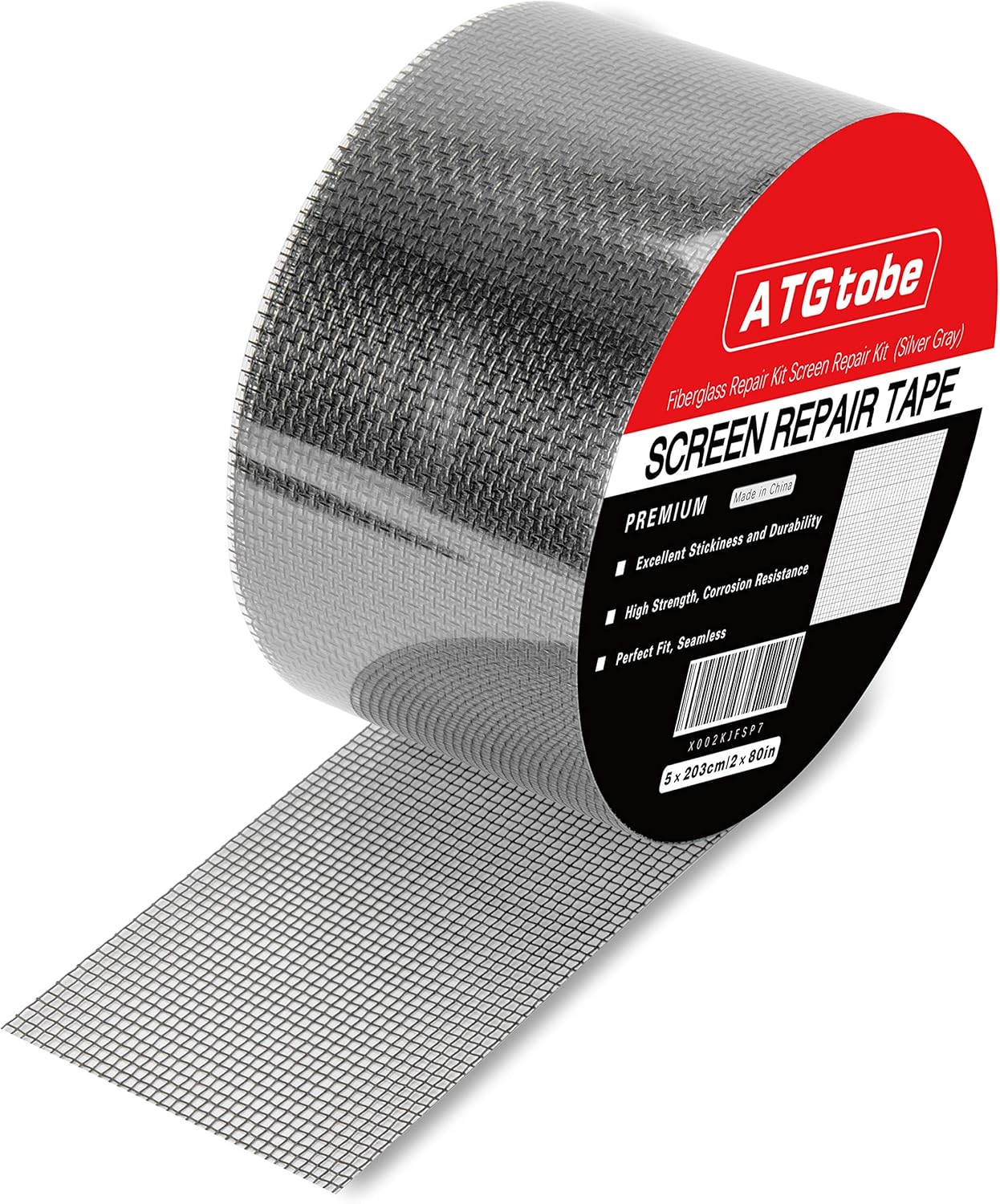 Window Screen Repair Kit Tape Fiberglass Repair Kit for Window Screen and Screen Door Tears