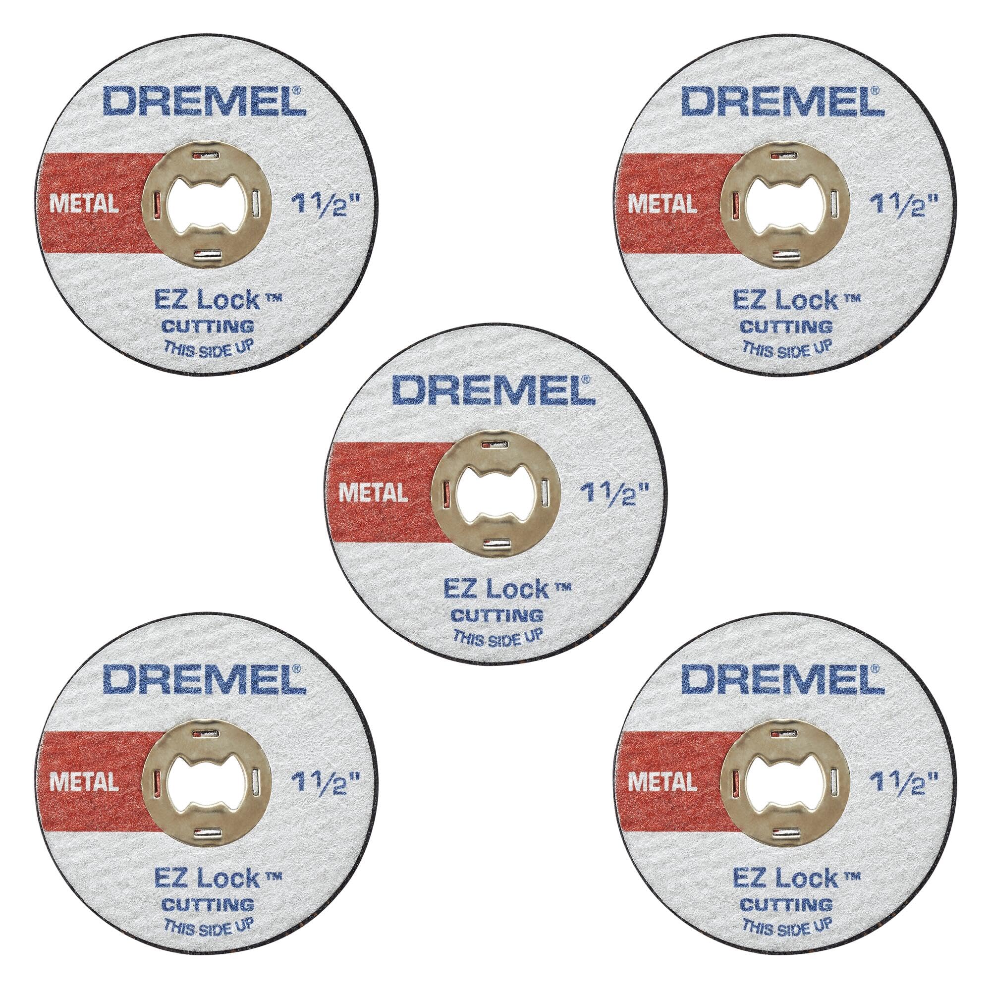 Dremel EZ456 1-1/2-Inch EZ Lock Rotary Tool Cut-Off Wheels for Metal, 5-Pack