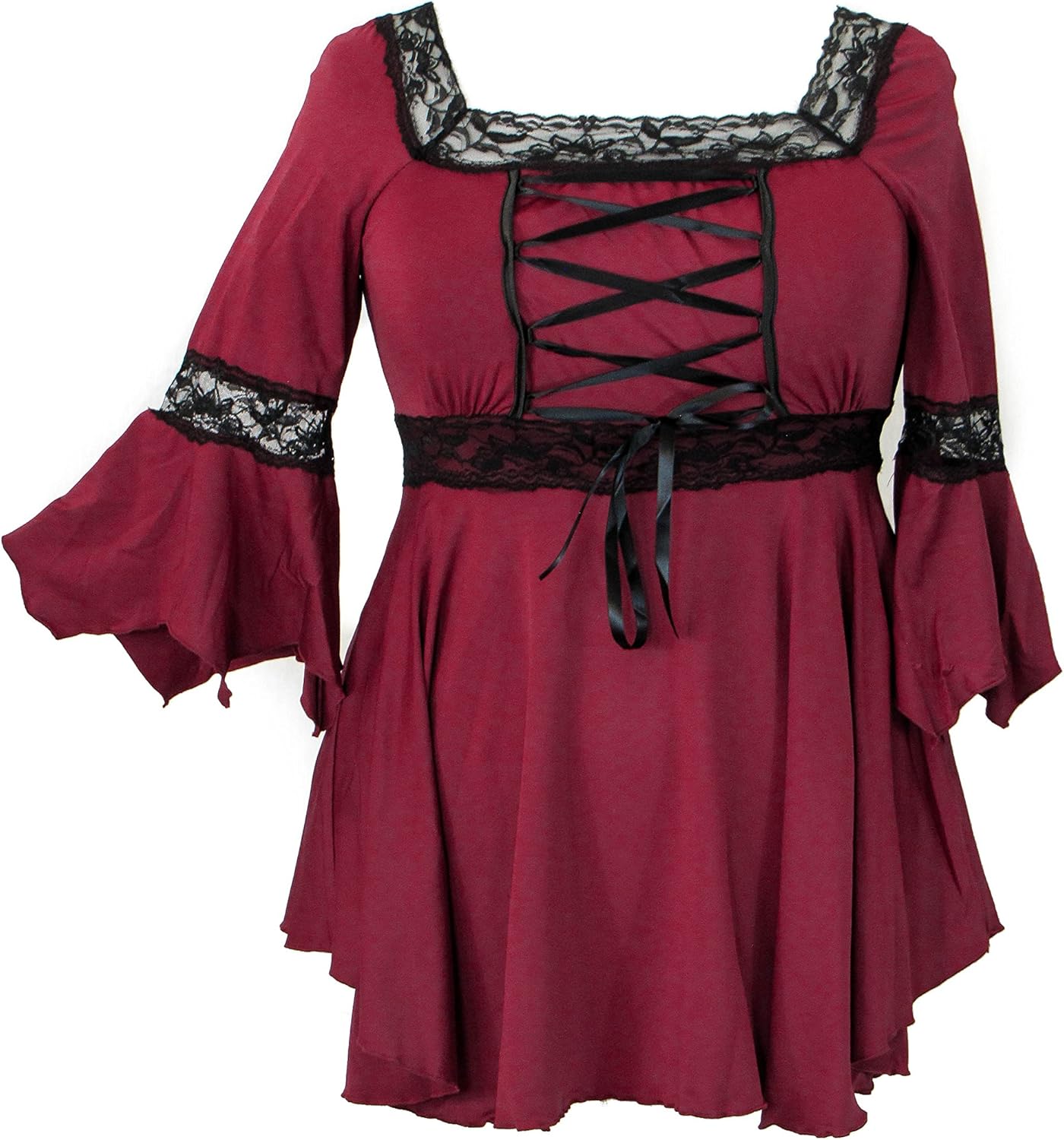 Charmian Women's Renaissance Lace Up Vintage Boned Bustier Corset with Garters | eBay