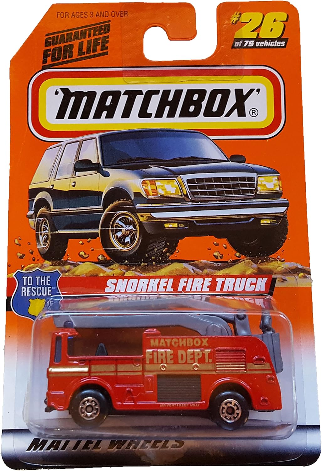 matchbox snorkel fire truck