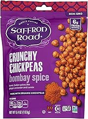 Saffron Road Bombay Spice Crunchy Chickpea Snack, 6oz - Gluten Free, Non-GMO, Halal, Kosher, Vegan