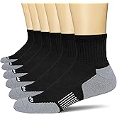 APTYID Men's Athletic Running Quarter Ankle Socks (6 Pairs)