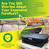 Enzeno Garden Furniture Cover 160x90x74cm Waterproof 420D Oxford Windproof view 7