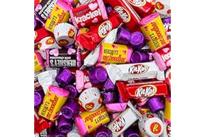 CRAZYOUTLET Valentine's Day Chocolate Candy Assortment HERSHEY'S Miniatures, KITKAT Bars, REESEScups, ROLO, Bulk Pack 2 Pounds (About 130 Count)