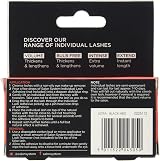 Salon System Individual Bulb Free Ultra Black Medium Flare Lashes view 4