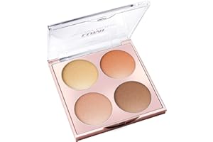 L'Oreal Paris Makeup True Match Lumi Glow Nude Highlighter Palette, customizable glow palette, highlighter, bronzer and blush, for a natural, illuminated look, 2 universal shades, Sun-Kissed, 0.26 oz.