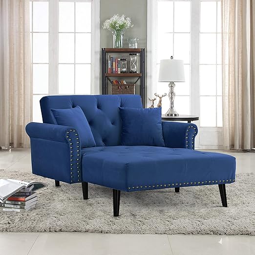 Amazon Com Divano Roma Furniture Modern Velvet Fabric Recliner