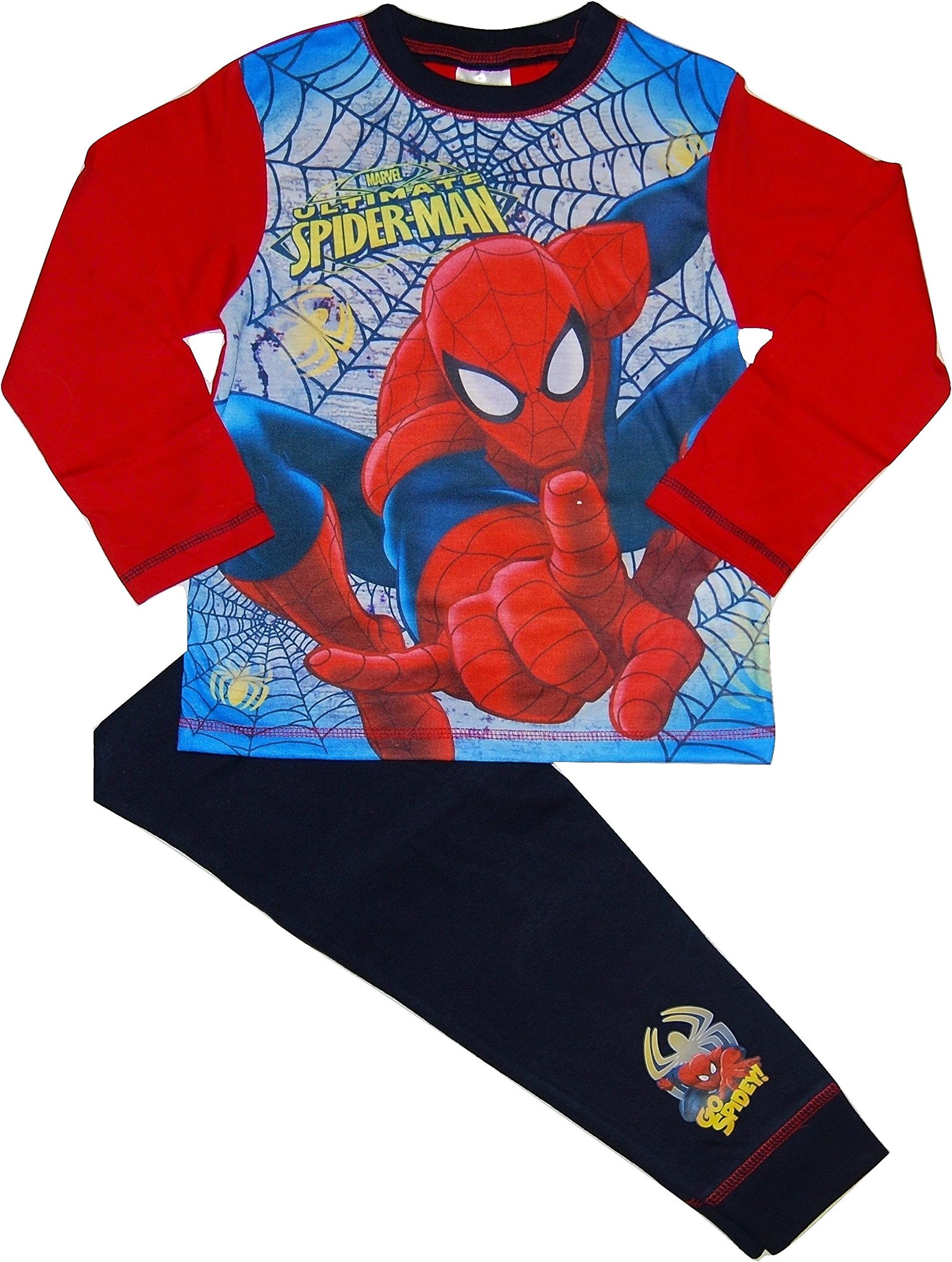 Boys Spiderman Pyjamas Marvel 4 5 6 7 8 9 10 Years