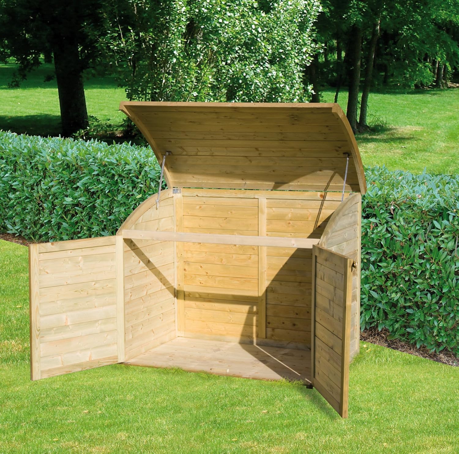coffre jardin bois