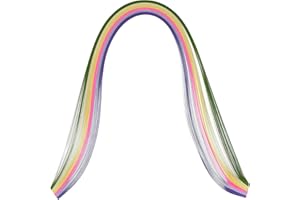 Quilled Creations Mixed Color Quilling Paper, 1/8-Inch, Spring, 100 Per Package