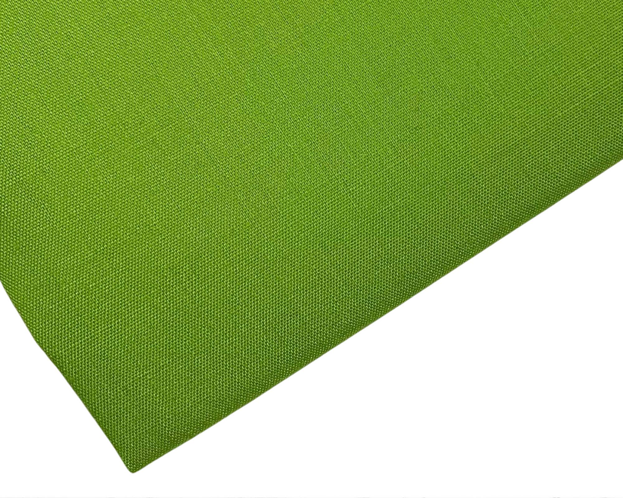 Plain Lime Green Polycotton Fabric - 45 inch / 112 cm Wide - 40+ Colours (Lime Green, 2 METRE)