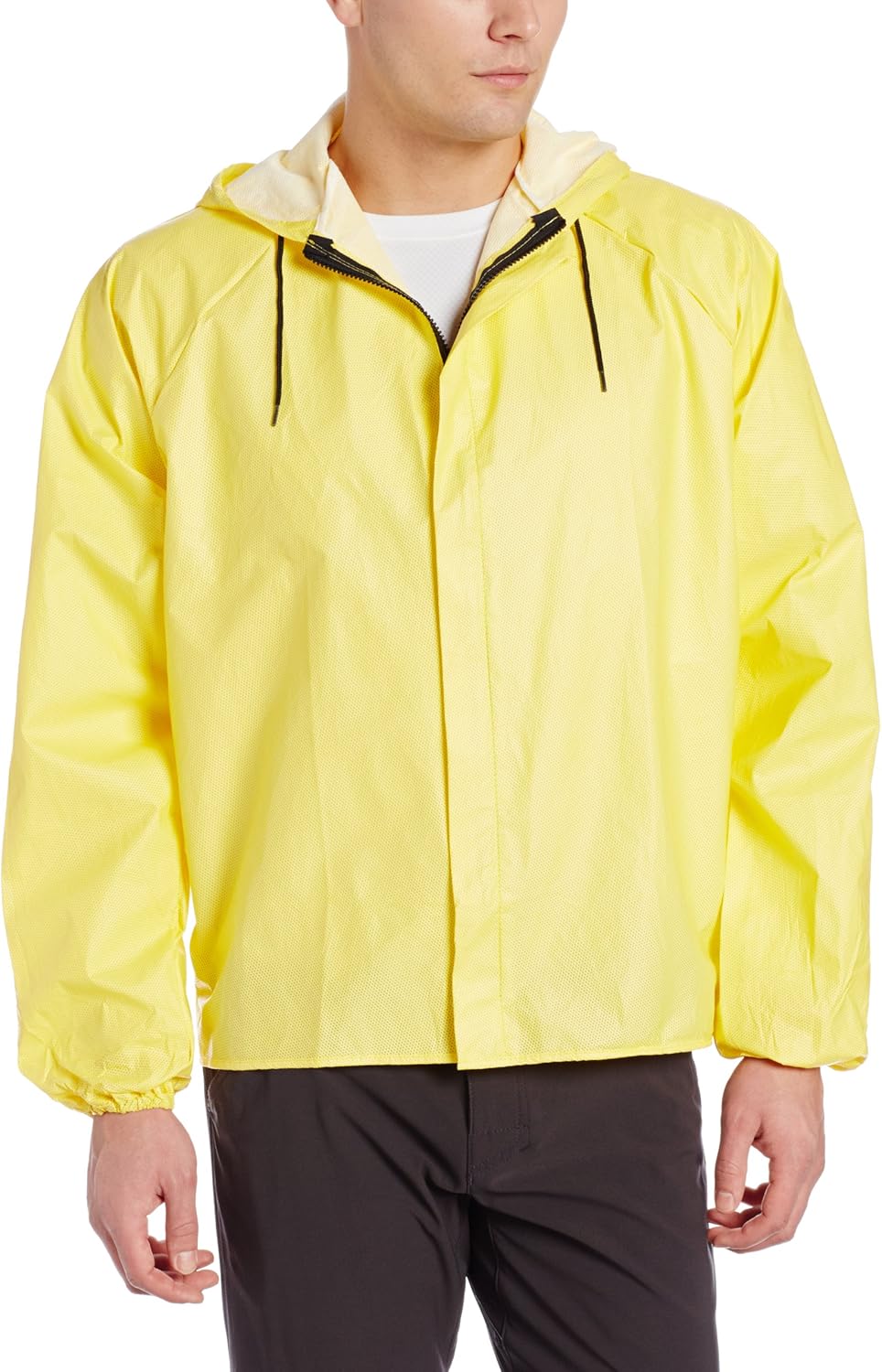 Yellow AEROTECHDESIGNS Rainshield Hooded Cycling Rain Jacket Sports