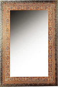 Oriente Espejo de Pared Anamitra 90 cm de Altura de Multicolor | Gran