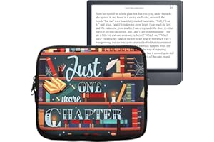kwmobile Neoprene e-Reader Pouch Size 6,8-7" eReader - Universal eBook Sleeve Case with Zipper, Wrist Strap - Multicolor