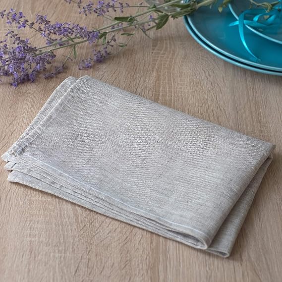2-er Pack Leinen Geschirrtücher - Küchentücher - 100% Leinen - 50 x 70 cm - Natur Beige