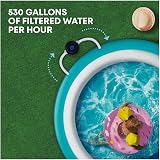 LIVIVO Pool Filter Pump 330-530 GPH for 8-12 ft Steel Frame Pools view 3