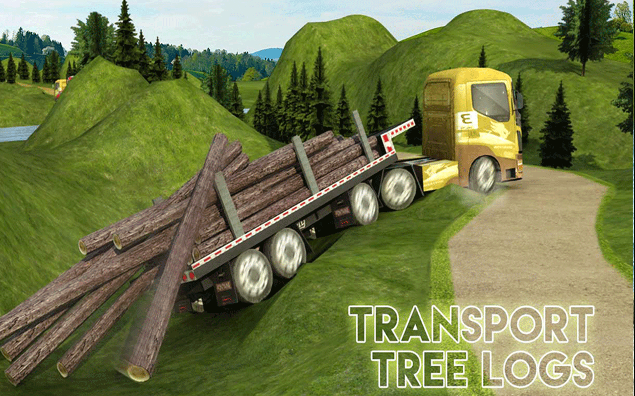 Big Euro Truck Driving Simulator 2018 Offroad Cargo Transport Parking