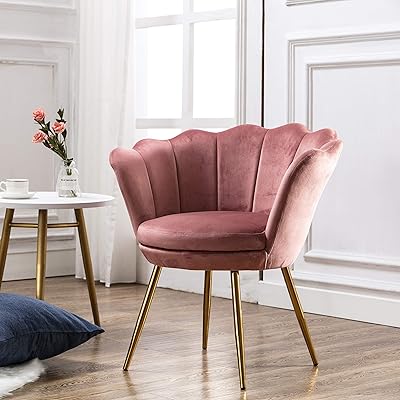Lotus Vanity Chair Comfy Velvet Armchair with Gold Nigeria Ubuy