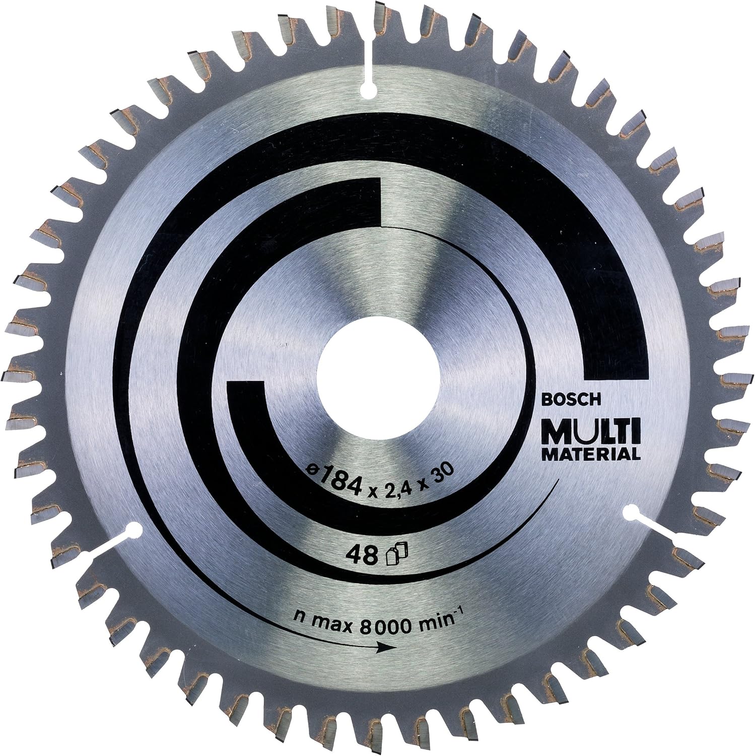 Bosch 1x PRO Multi Material Circular Saw Blade for Corded Hand-Held Saws (for Aluminium Plastics, diameter mm