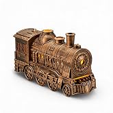 Train Shape Cool Mist Humidifier, Dual Outlets for Bedroom | 300ml Desk Fragrance Diffuser, 2/8 Hour Timer, Compact for Office Desktop
