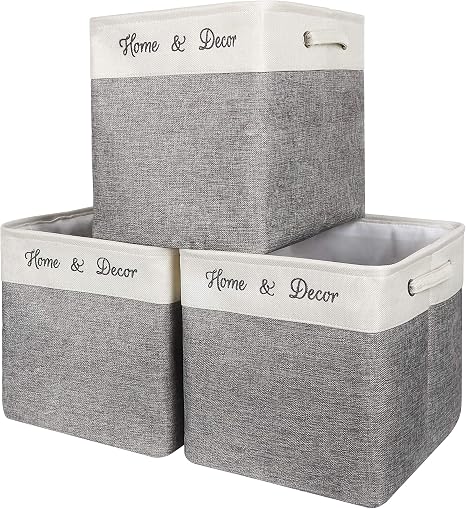 3 Pack 13” x 13”x 13” 2021 NEW Large Collapsible Storage Bins Cube