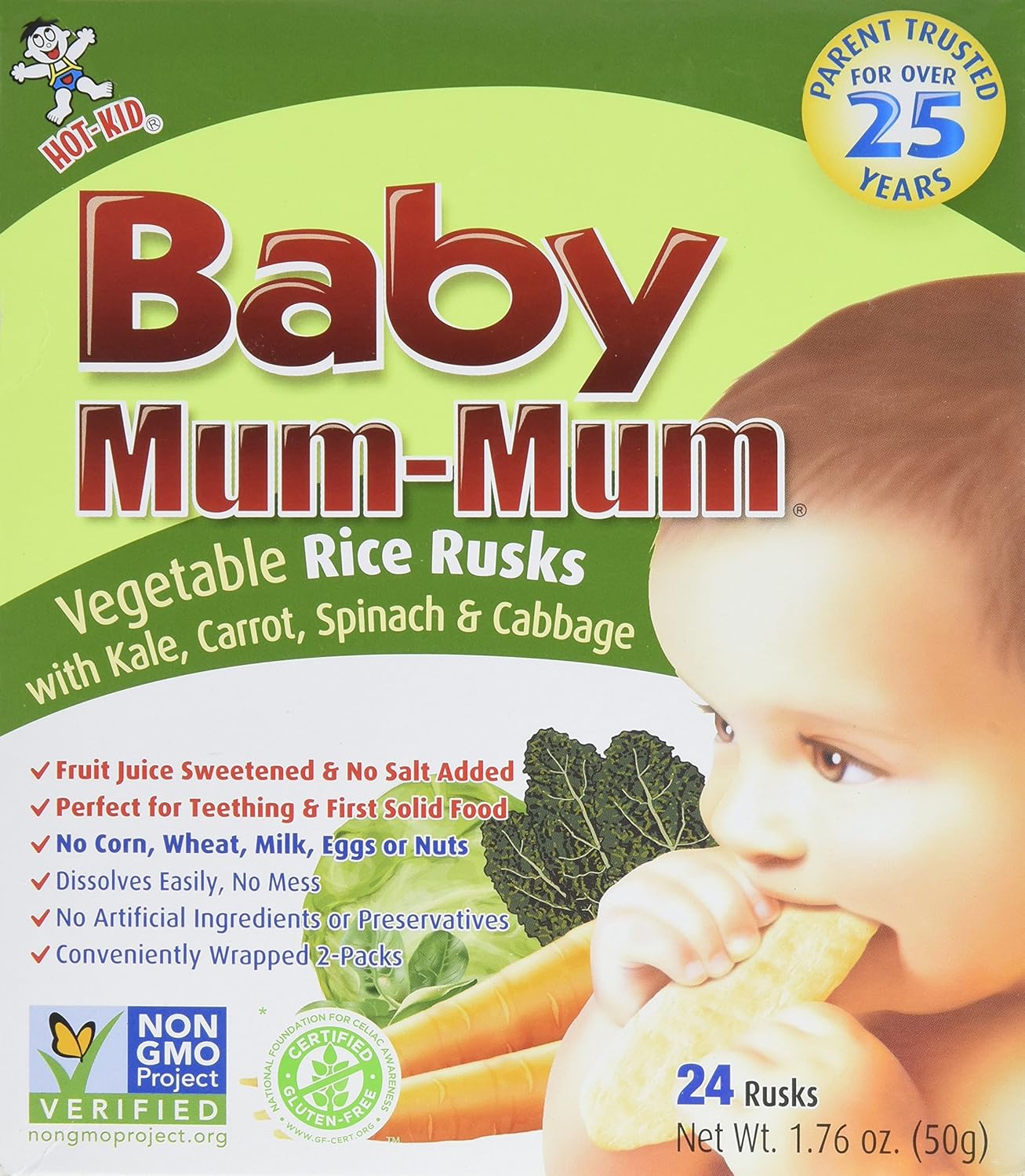 Mum Mum Rice Biscuits Vegetable 1.76 oz Amazon.co.uk Baby