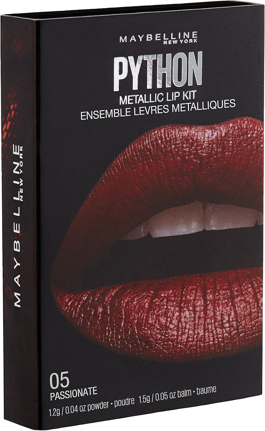 MAYBELLINE - Lip Studio Python Metallic Lip Makeup Kit, Passionate - 0.09 oz. (2.7 g), Red - Image 3