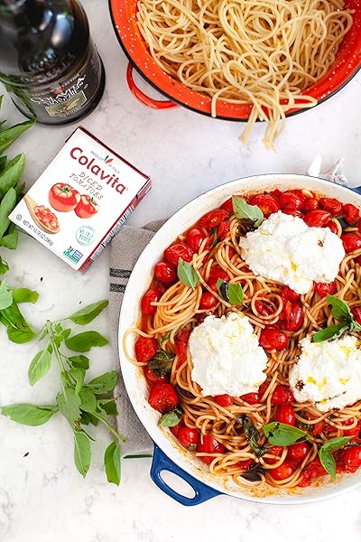 COLAVITA ITALIAN DICED TOMATOES, RECART BOX, 13.76 OUNCE