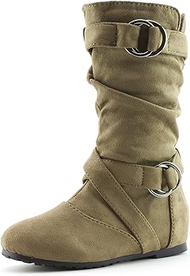 taupe suede slouch boots