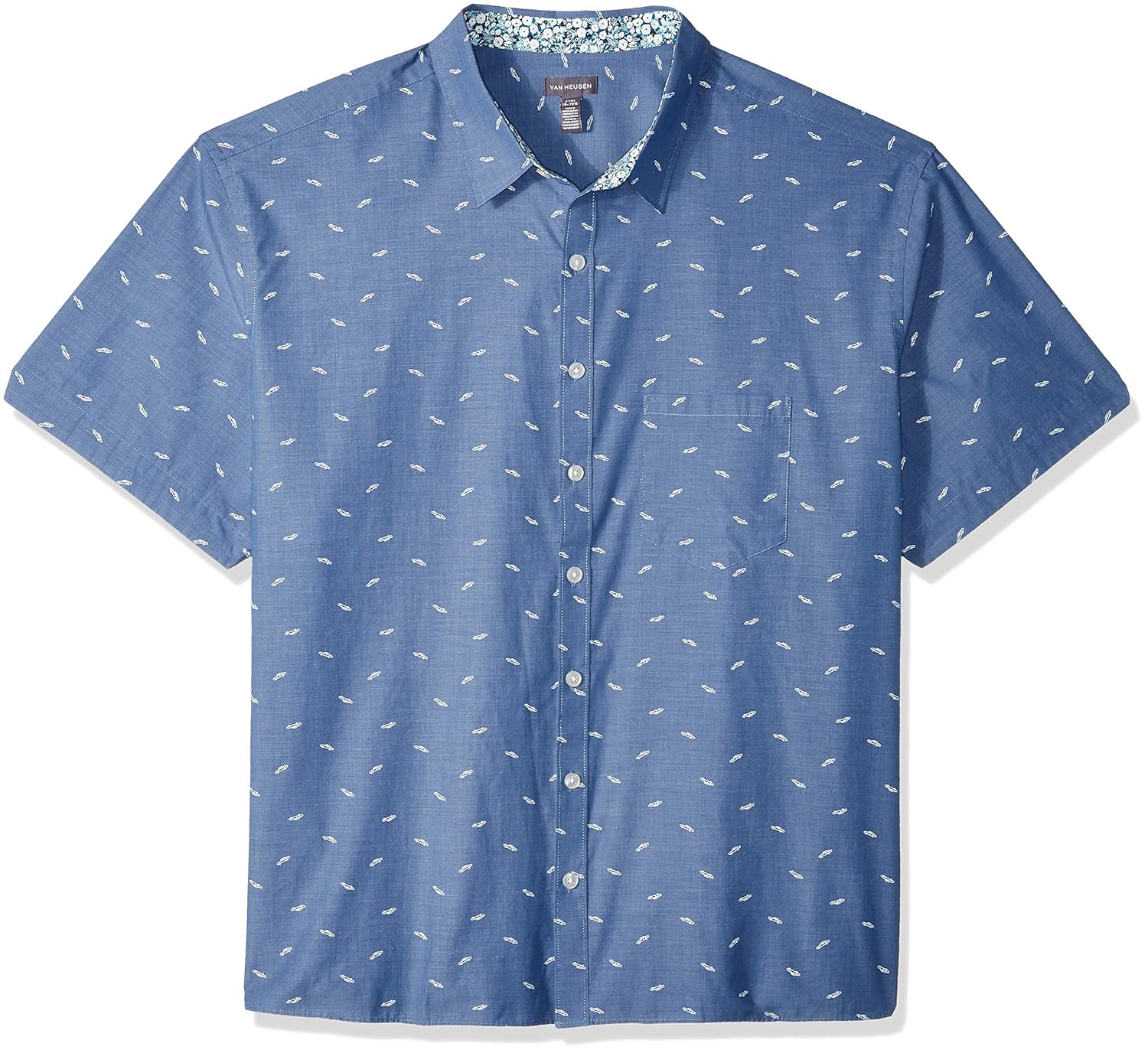 van heusen never tuck short sleeve