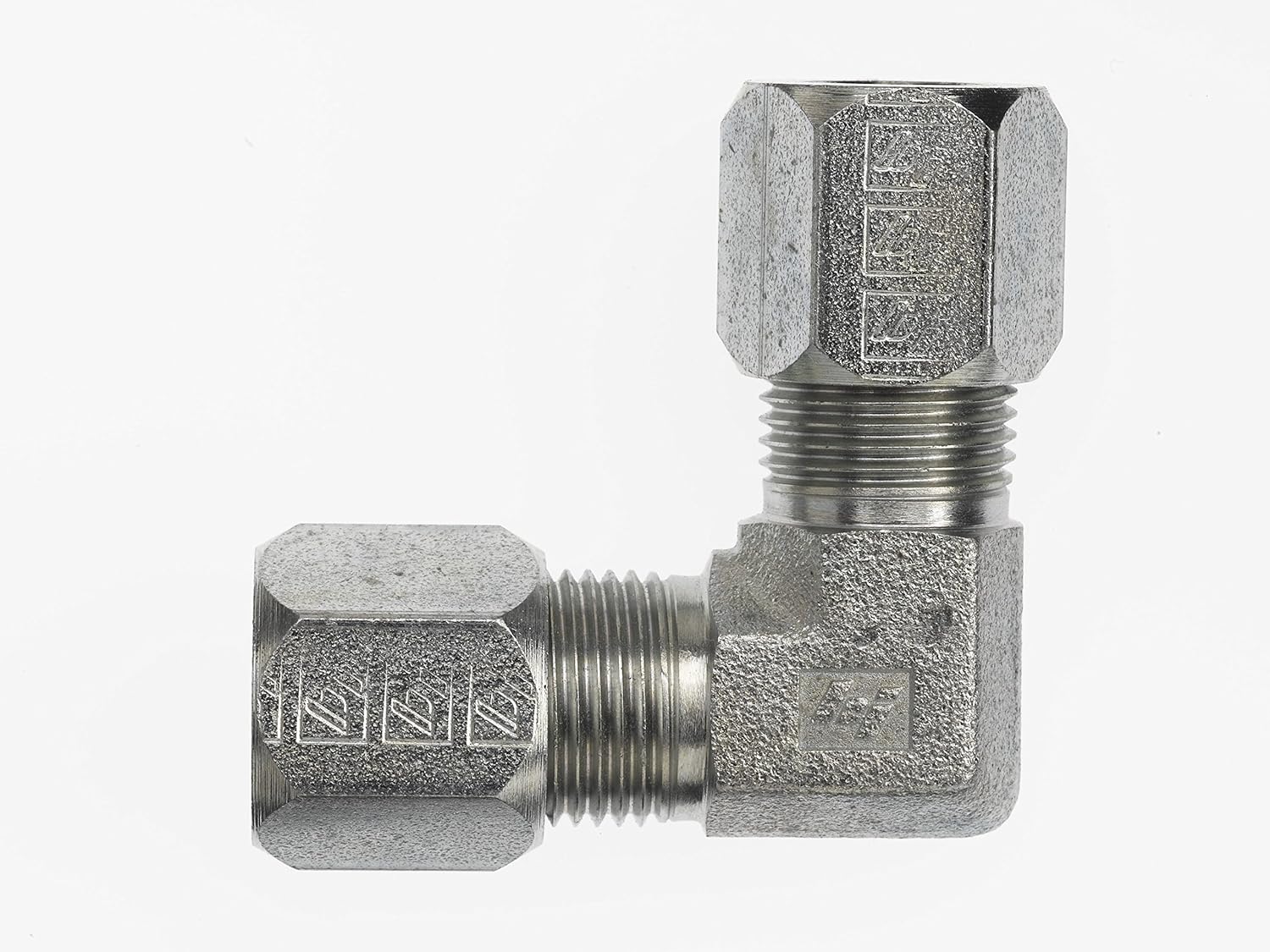 Brennan Industries C25011008FG Steel Elbow 90 Degree Flareless Bite Type Fitting, 5/8