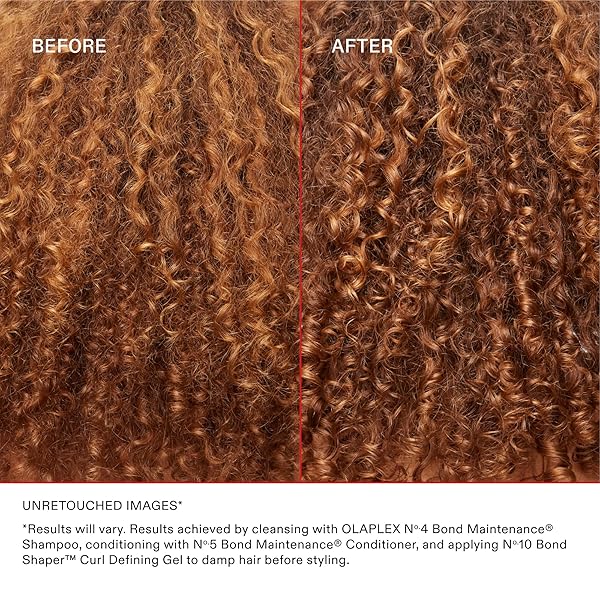 OLAPLEX Nº.10 BOND SHAPER™ CURL DEFINING GEL: FRIZZ SMOOTHING CURL GEL | HYDRATES, DETANGLES & DEFINES CURLS | ALL DAY HOLD NO RESIDUE | FOR COILY, CURLY, AND WAVY, 200 ML/FL OZ