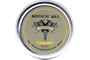 Corpsman's MUSTACHE WAX | Beeswax-based | Four Different Scents | 1 ounce (Lejune)