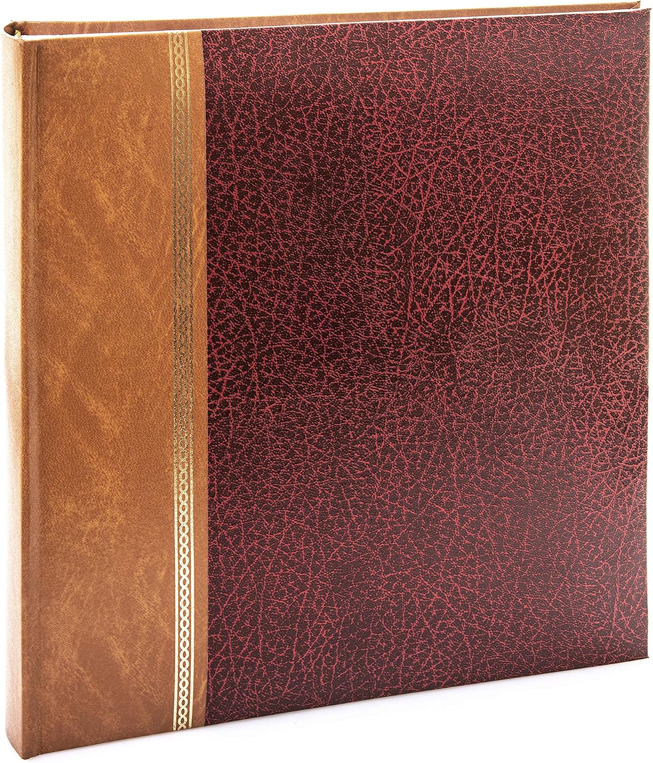 Kenro Grace Classic Photo Album for 200 Photos 7x5 / 13x18cm Red Faux Leather Slip-In Pages and Memo Space - KD105RD