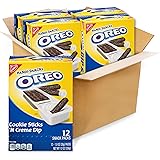 Handi-Snacks OREO Cookie Sticks 'N Crème Dip Snack Packs, 4 Boxes of 12 Snack Packs (48 Total snack Packs)