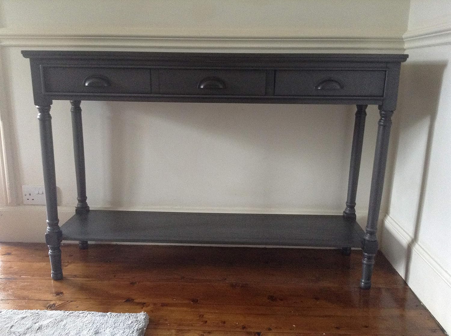 Port De Soller Furniture Feversham Large Dark Grey Console Table