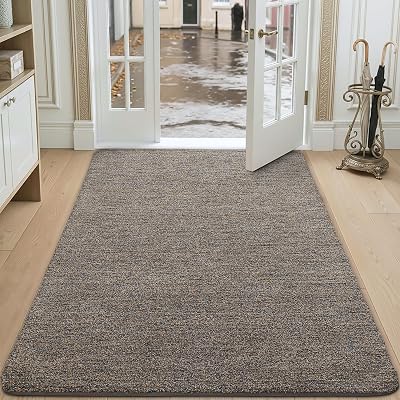 DEXI Dirt Trapper Indoor Doormat 120x180 cm Non Slip Machine Washable Brown-Blue